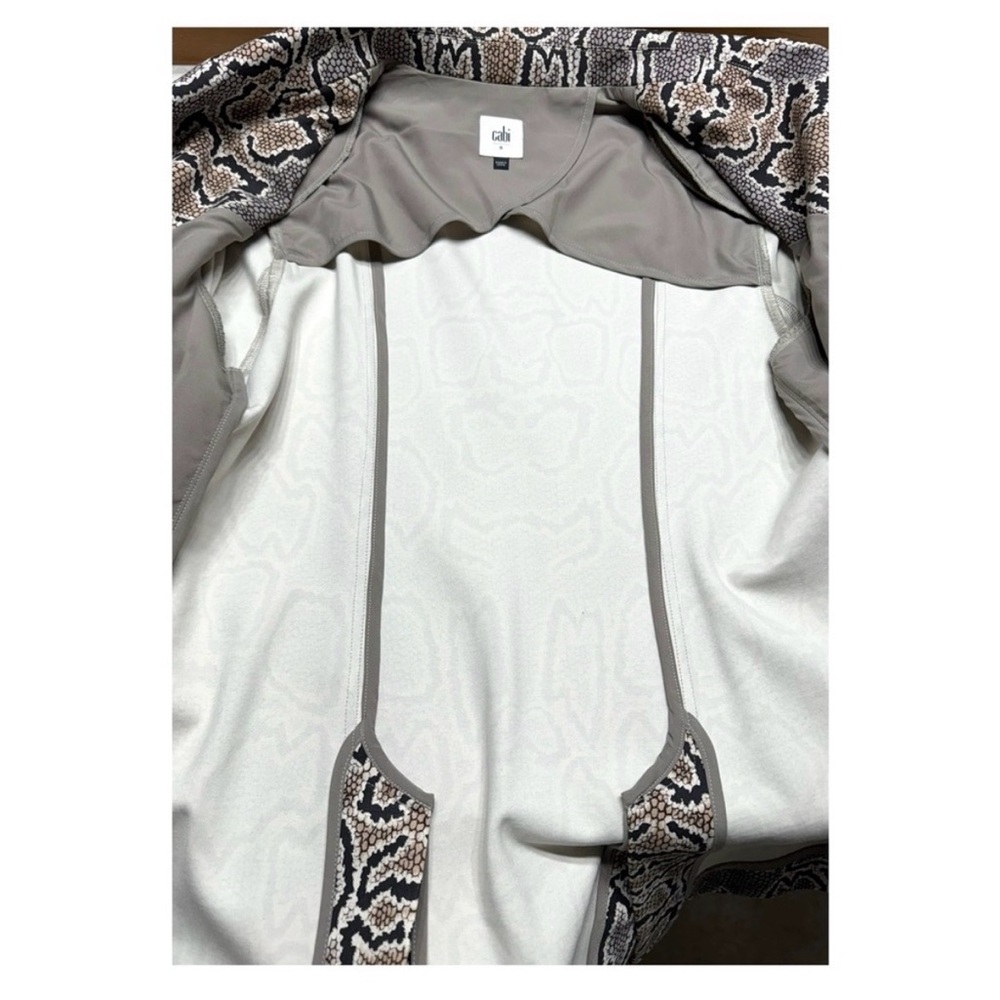 CAbi Python Print Double Breasted Blazer Jacket S… - image 10